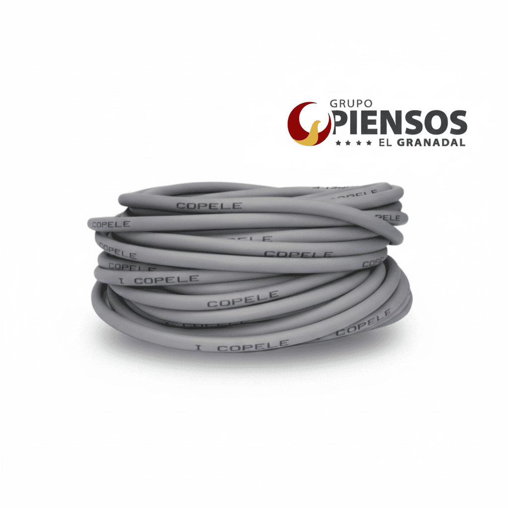 Copele Tubo de Goma Gris 8*14 50 m.