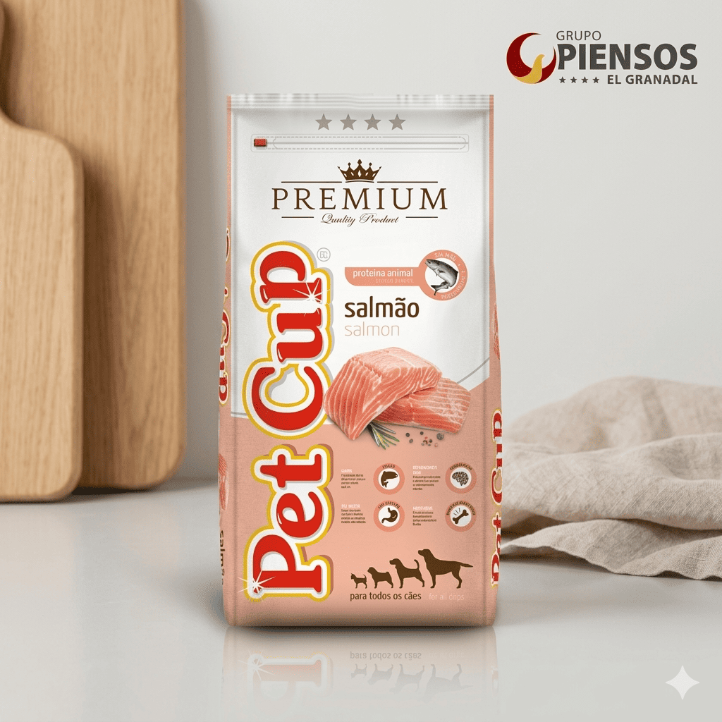 Pet Cup Salmon Premium 14 kg.