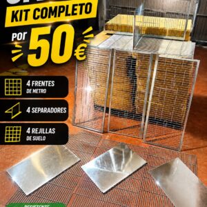 Pack 4 frontales/4 separadores/4 rejillas